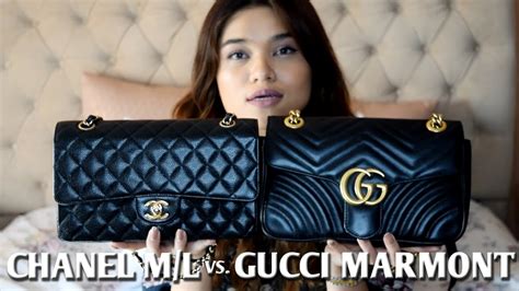 gucci marmont vs chanel flap|Gucci Marmont backpack.